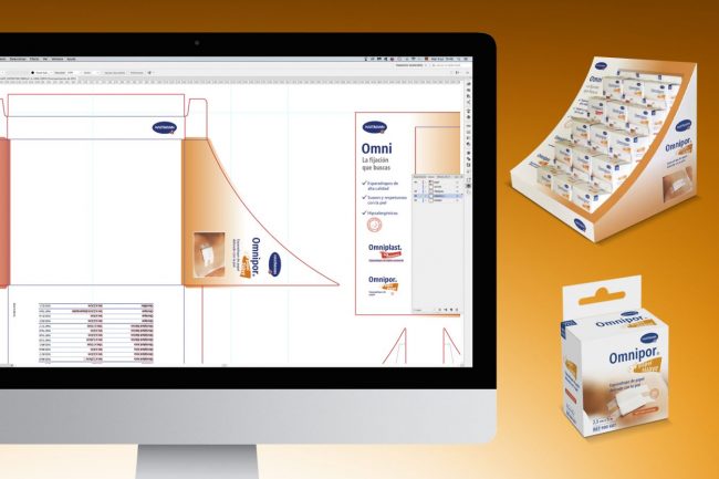 Artes finales de expositores y packaging para gama de productos Hartmann
