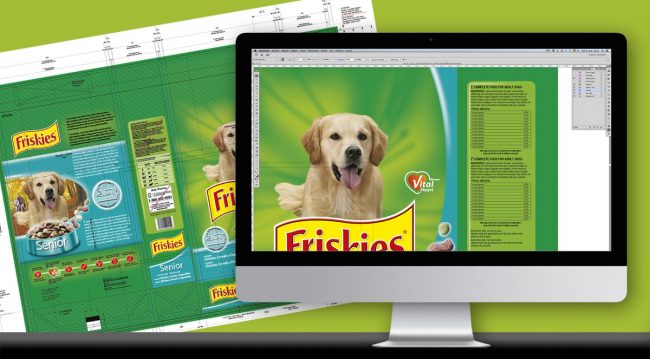 Artes finales para línea de productos de alimentación de mascotas