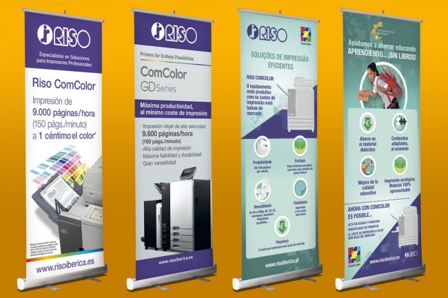 RollUp para ferias y convenciones de Riso